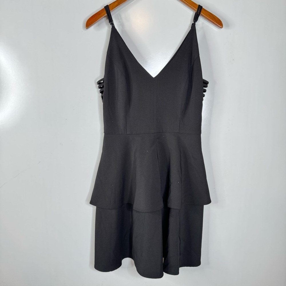 Adelyn‎ Rae Black Side Cut Out Mini Dress Size Small
